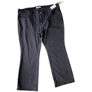 Abercrombie & Fitch Jeans Womens Size 18S Low Rise The Boot Black Denim Western